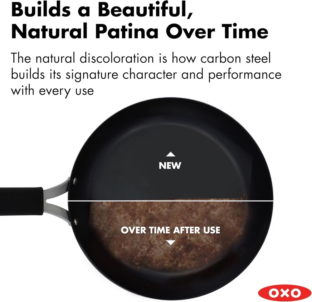 Frying Pan Skillet with Removable Silicone Handle Holder, Induction, Oven Safe