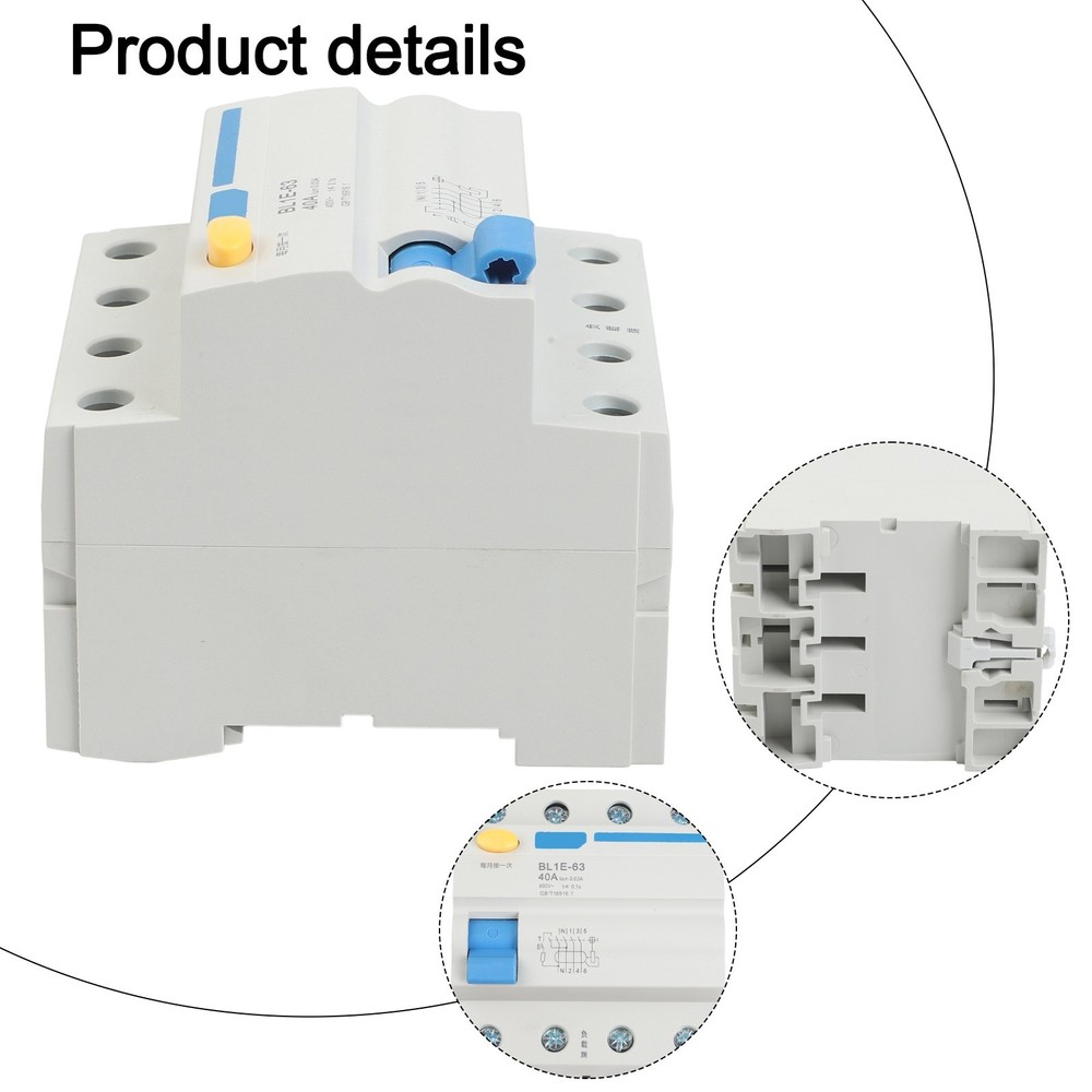3P+N ML1E63 Leakage Protector With Screw Fixed Installation For Stability
