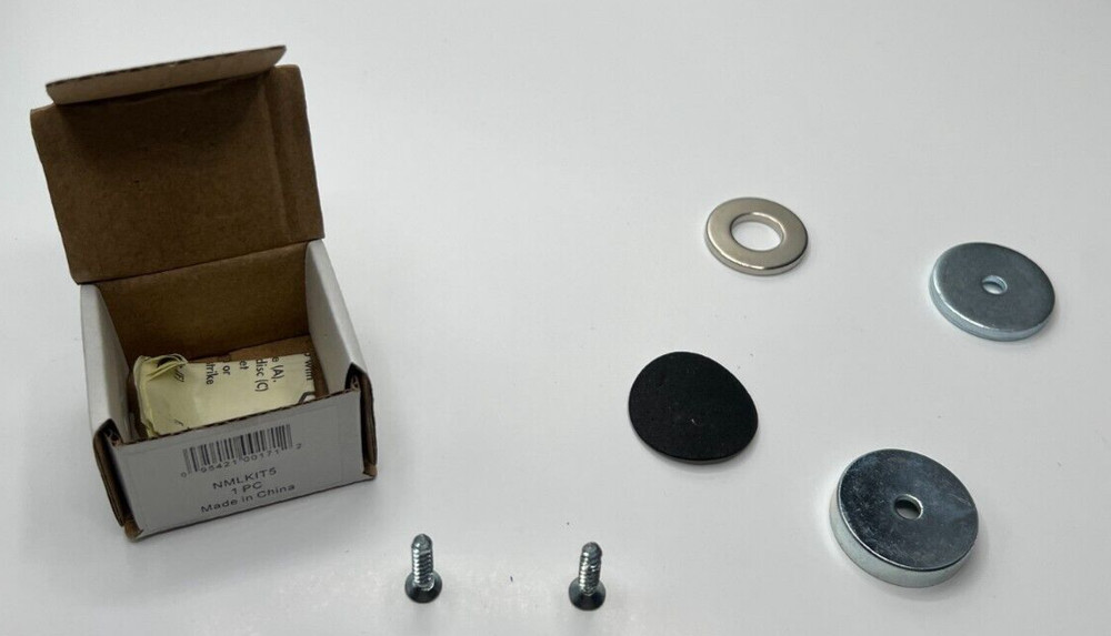 2 PACK Master Magnetics Neodymium Latch Magnet 30 Lb Pull Nickel NMLKIT5