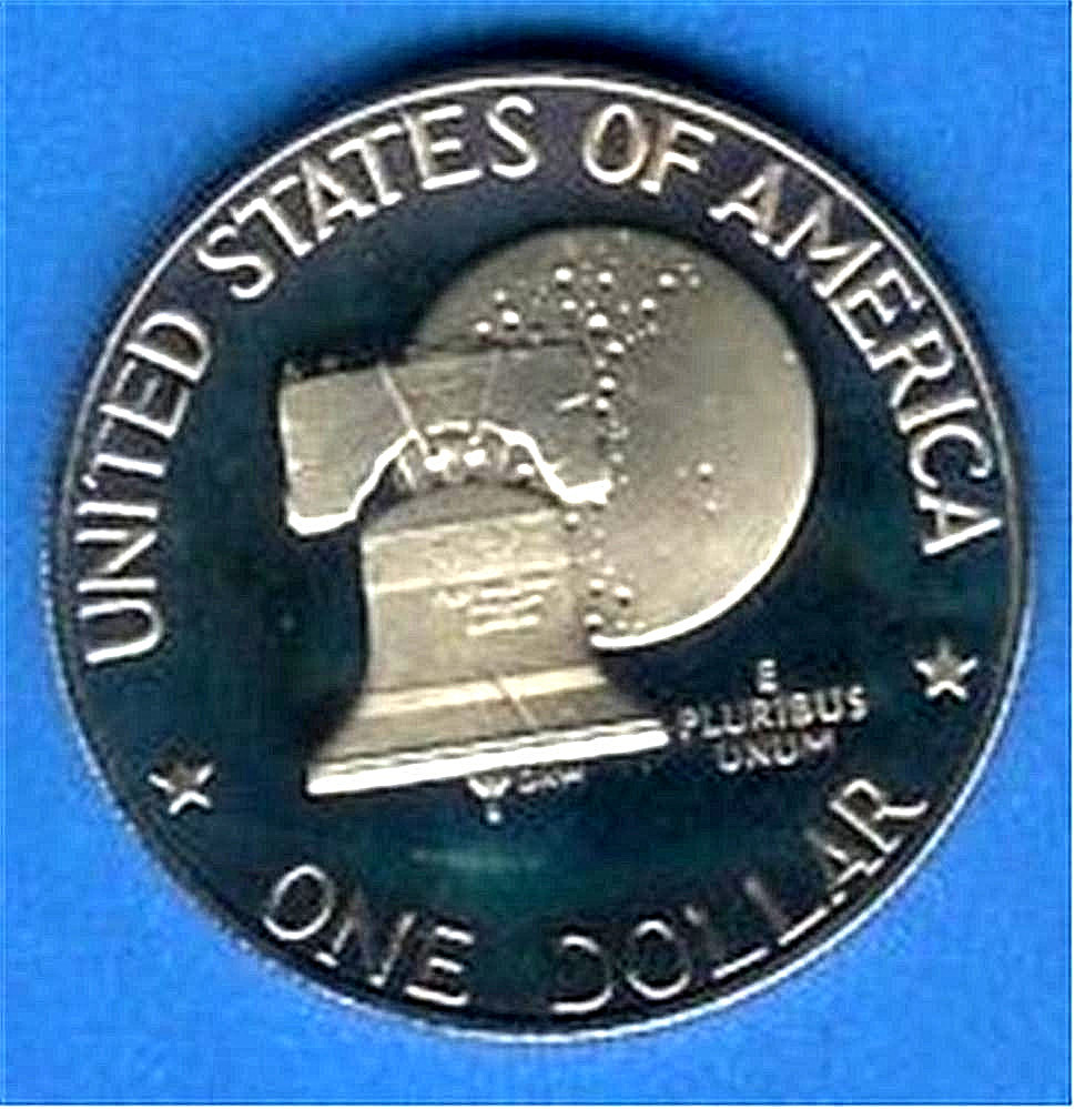 1976 Proof Eisenhower Dollar - Type 2- Deep Cameo