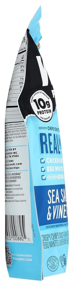 Wilde Snacks Chips Protein Seasalt Vingar 4 OZ