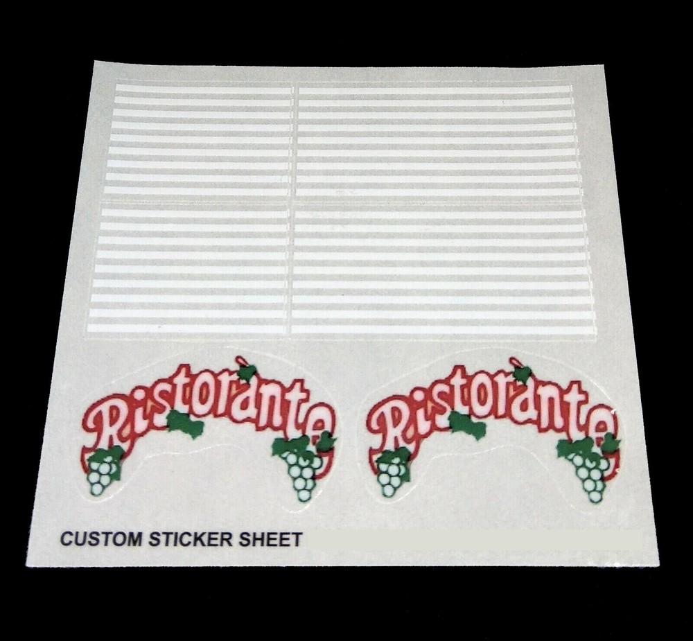 Custom stickers for 10037 / 6376 replacement stickers