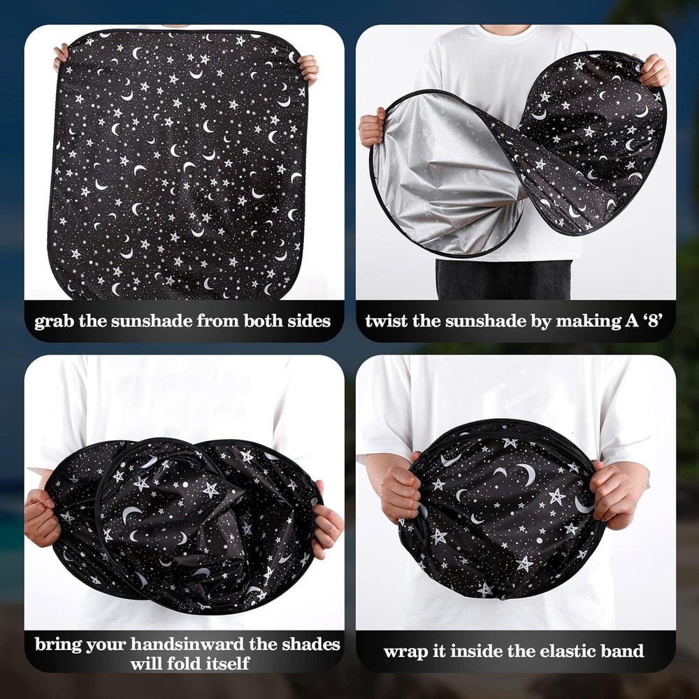 RV Bus Windshield Sun Shade for Front Window Foldable Cover UV Protector Curtain