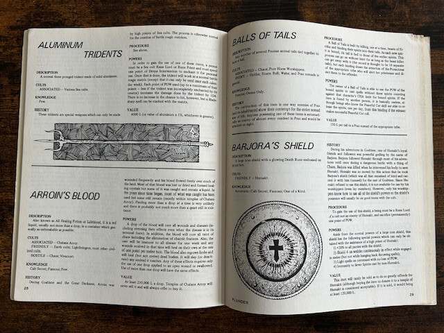 Runequest RPG Plunder 1st Edition 1980