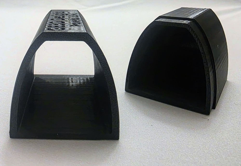3D Printed D-Shaped Pleco Breeding Cave w/ Removable Back | Stackable Breeding