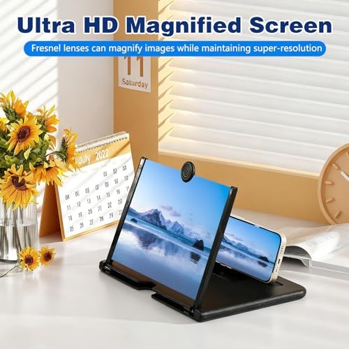 Screen Magnifier Version, 2026 New Mobile Phone 3D Pull-Out HD 12 Inch