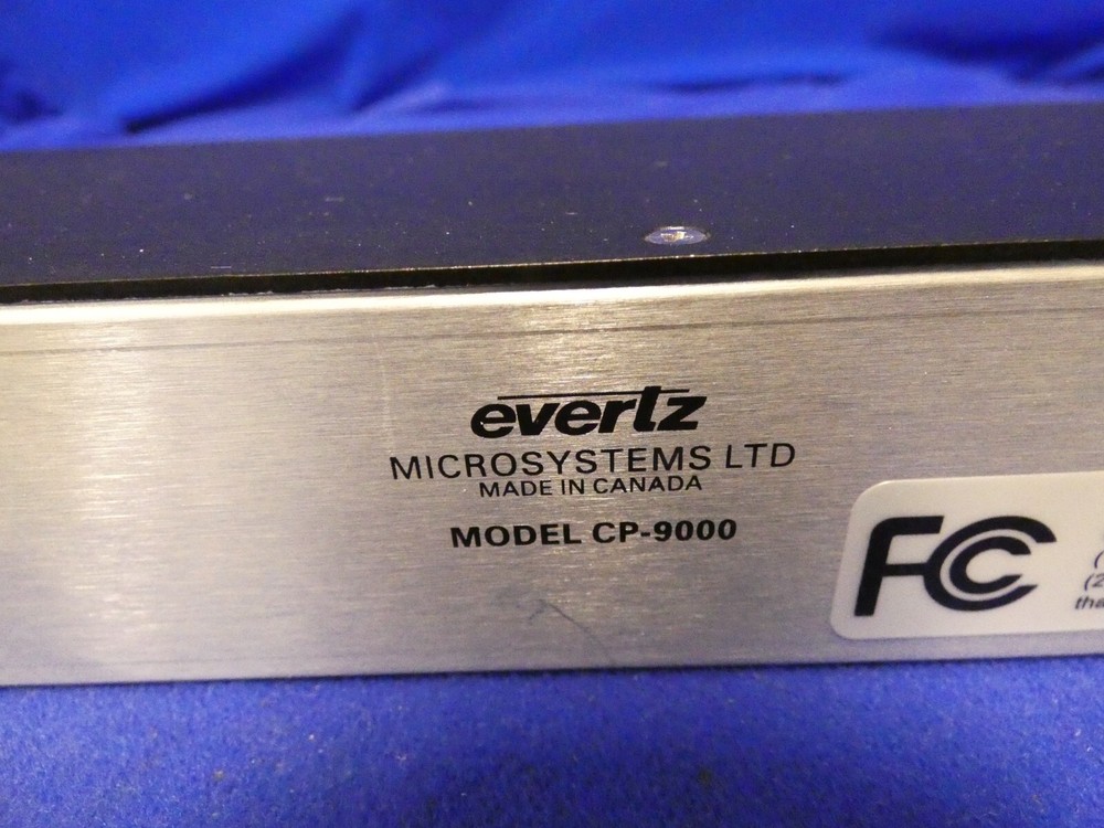 Evertz CP-9000 Control Panel w/1 External Power Supply