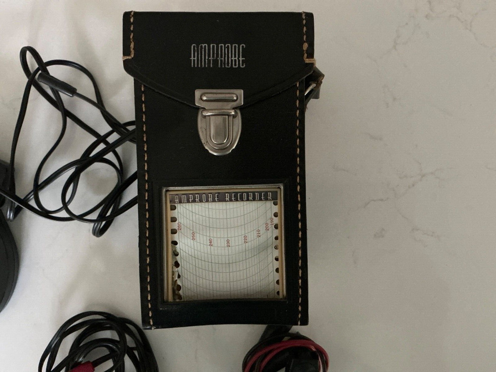Vintage Amprobe recorder with accessories