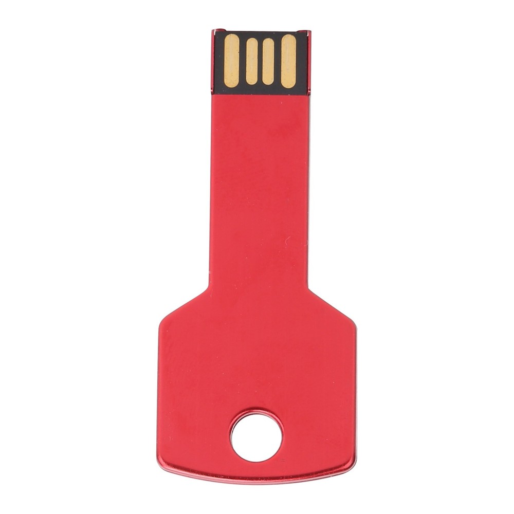 Red Key Shaped USB Flash Drive For Fast File Transfer Home Use