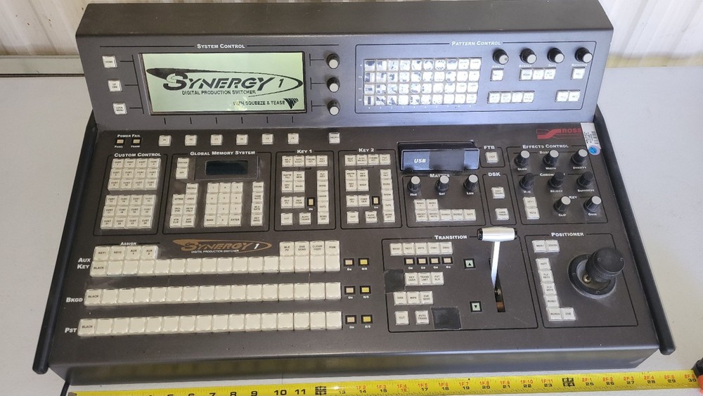Ross Synergy 1 Digital Production Switch Board Control Panel Selling Not Working