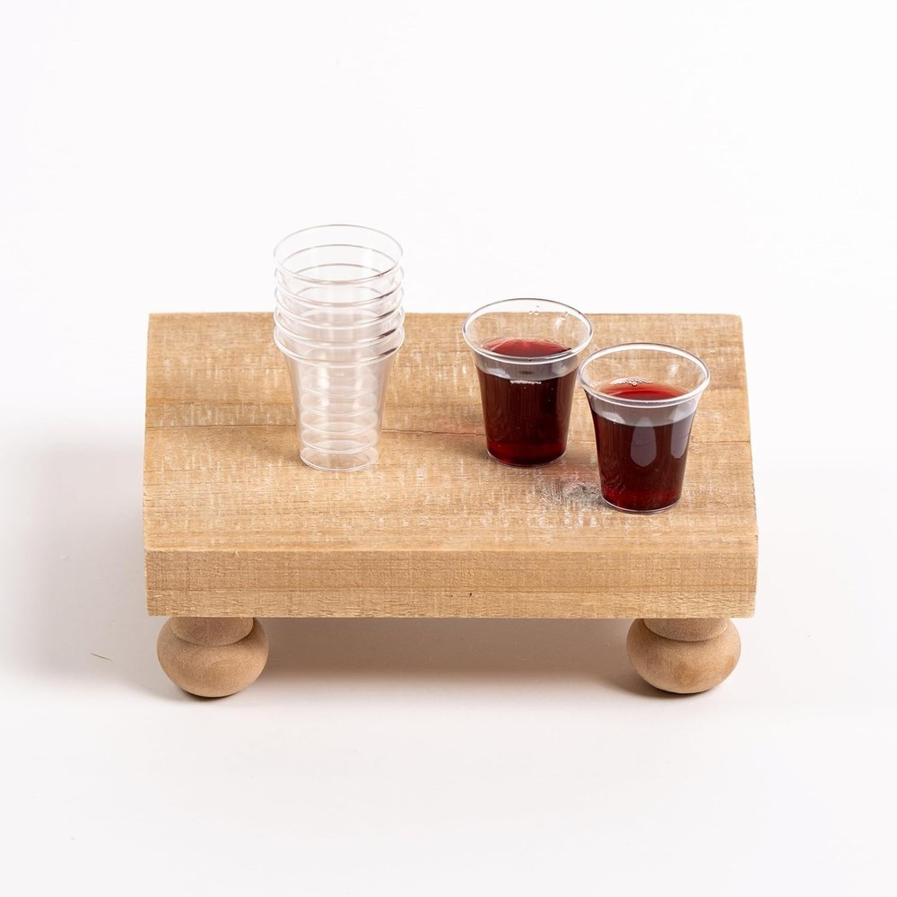 Plastic Disposable Recyclable Communion Cups 1000 Count Clear 22ml