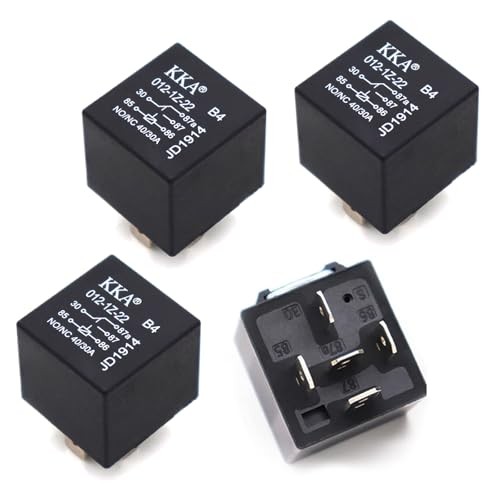 4 PCS Starter Relay, 5 Pin Relay, Trim System Components, Universal