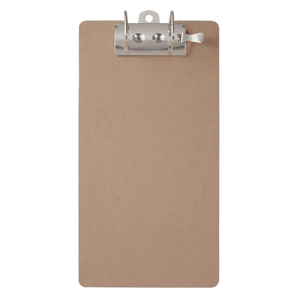 GRAINGER APPROVED 5713 Clipboard,Brown,9" W 56EC05