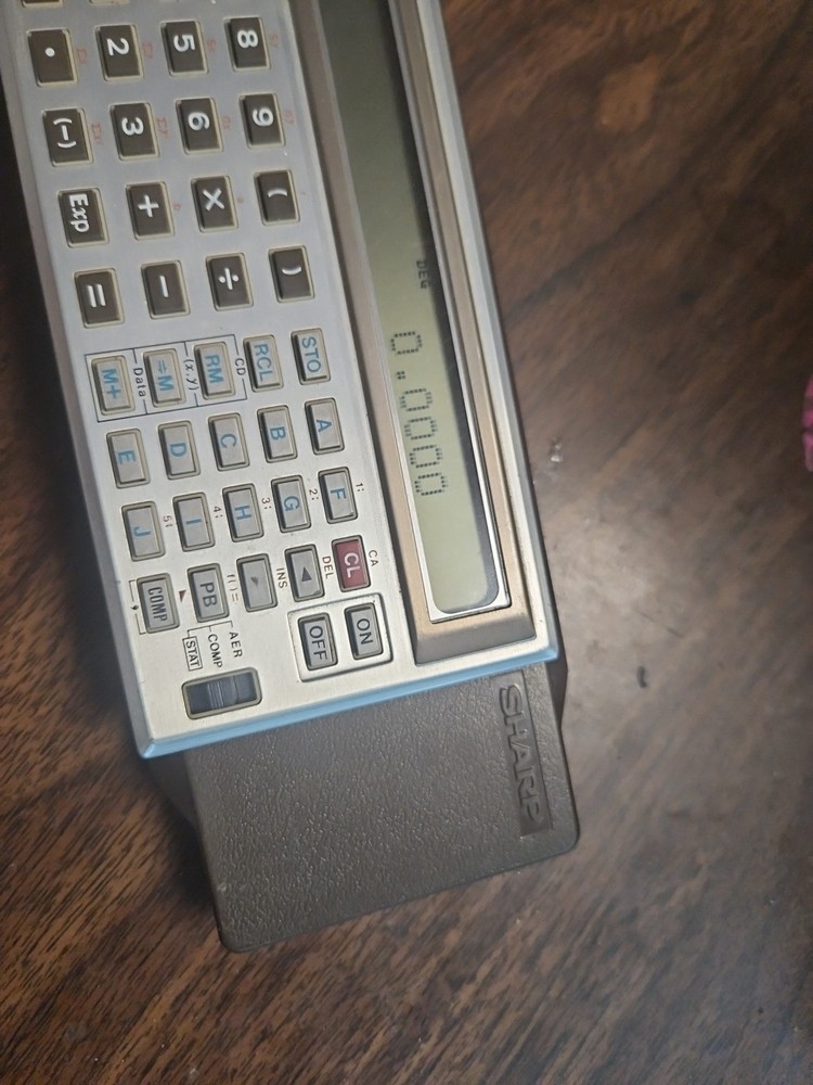 Vintage SHARP EL-5100S Scientific Calculator Tested Small Display Problem