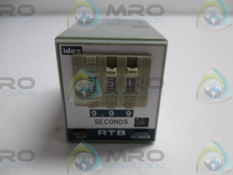 IDEC RTB-CB2ND TIME-DELAY RELAY 9.99sec. NSMP