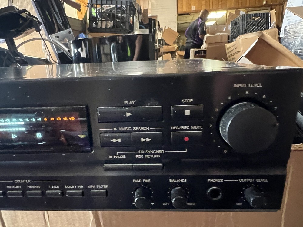 Denon DRS-640 Single Cassette Deck TESTED WORKING