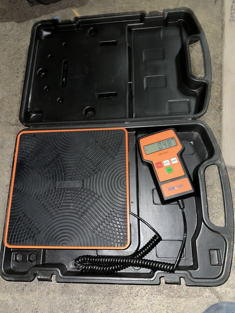 Elitech lmc-100f electronic digital refrigerant charging scale 220lb
