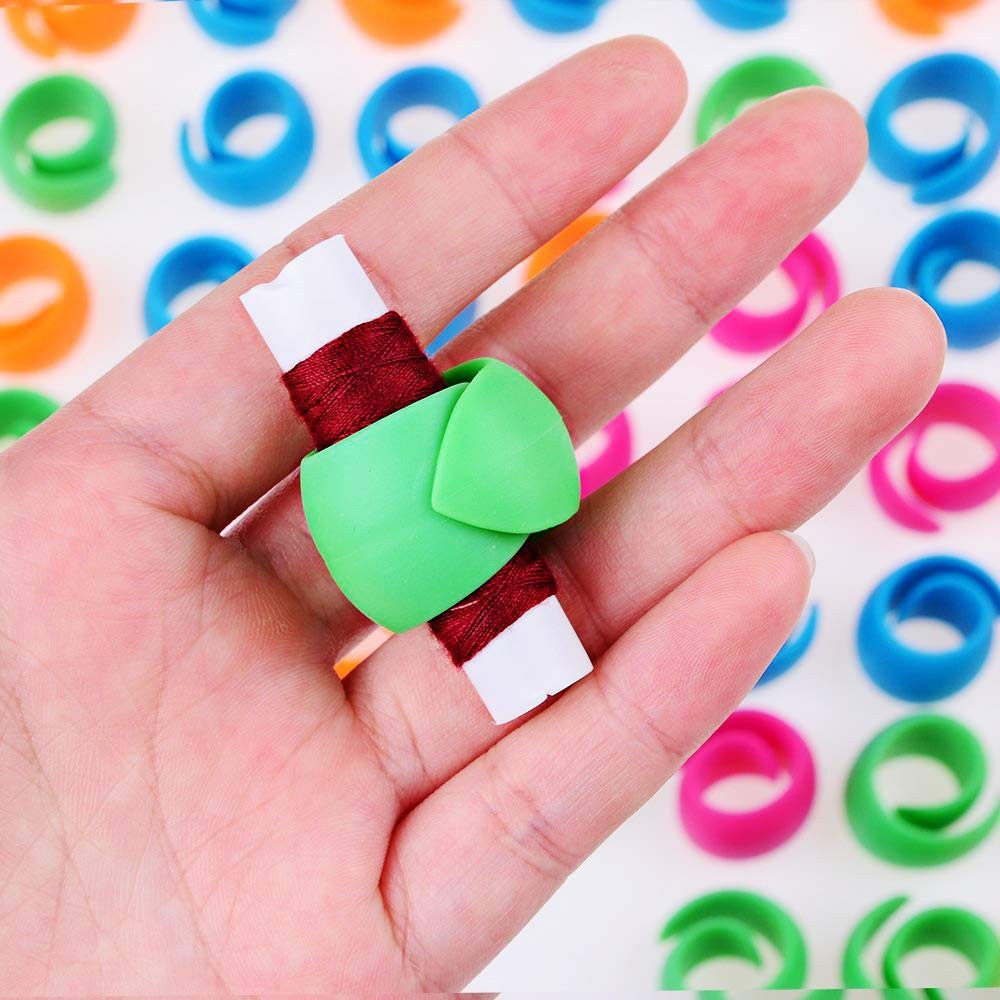 48 PCS Thread Spool Huggers Prevent Thread Unwinding Control Tails Silicone