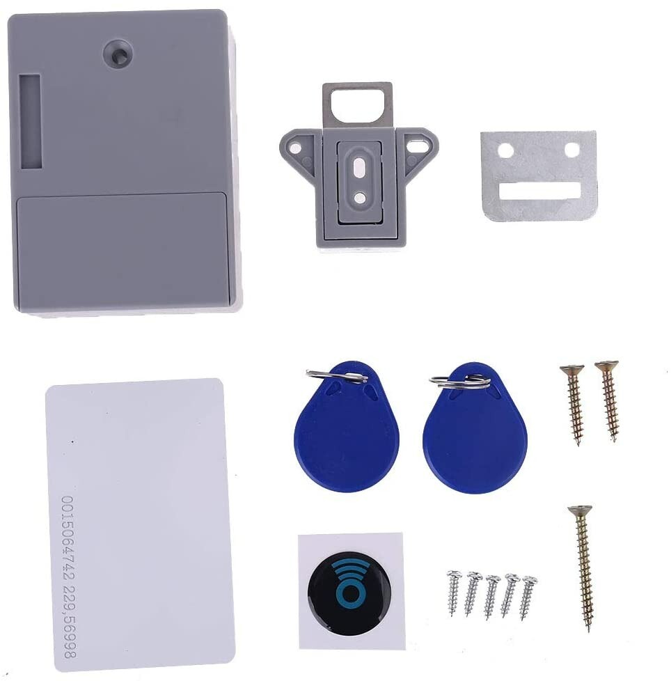 5 total locks, Lock Connection RFID Cabinet Lock set