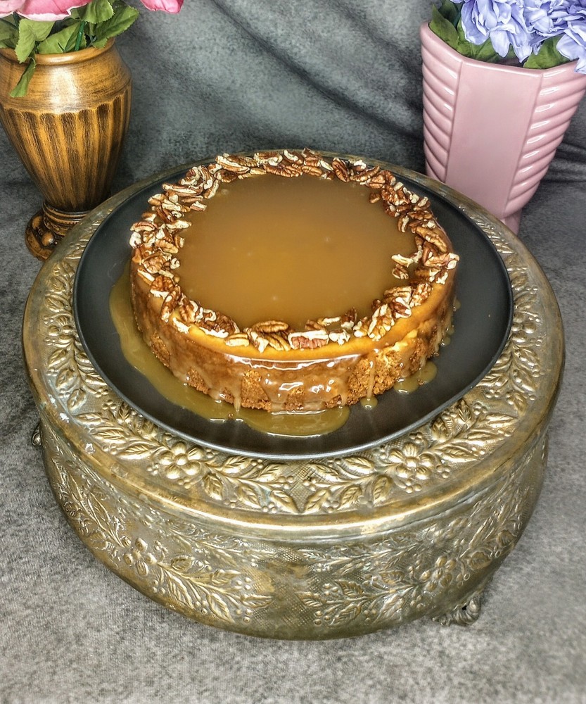Beautiful Gold Finished Repoussé Cake Riser Circa 1900