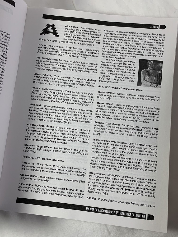 The STAR TREK ENCYCLOPEDIA Reference Guide to the Future 1994 RM24