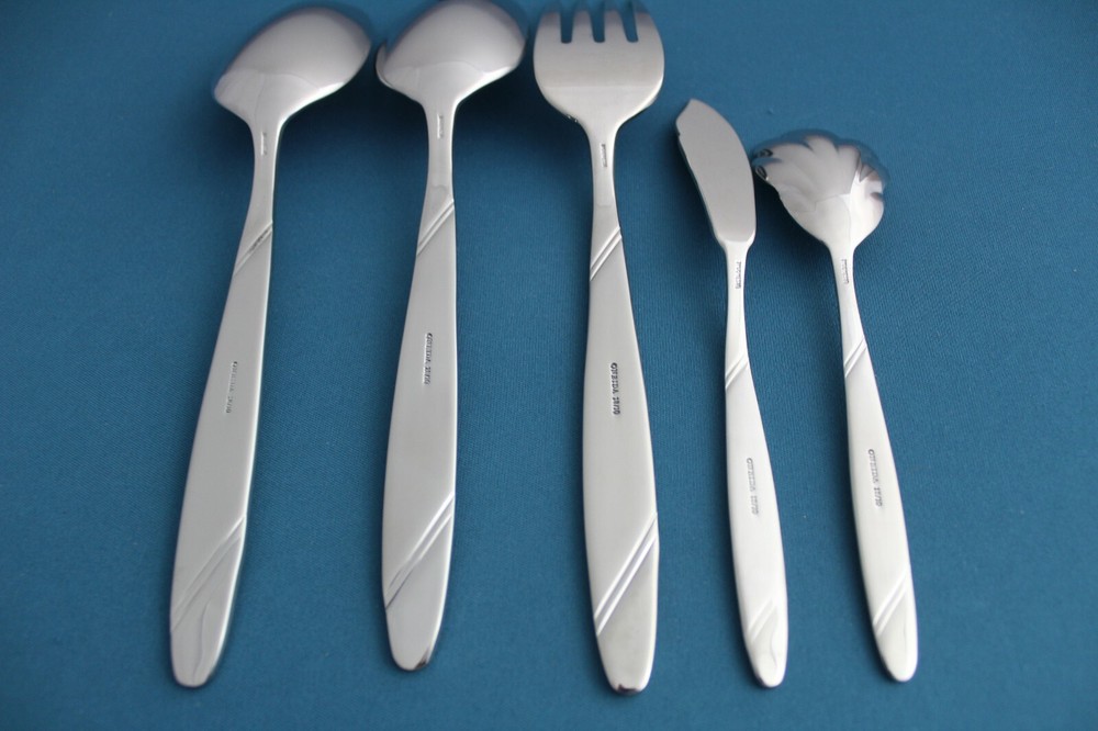 Oneida RISOTTO Serving (5pc Set) Tablespoon Pierced Fork 18/10 Stainless NEW