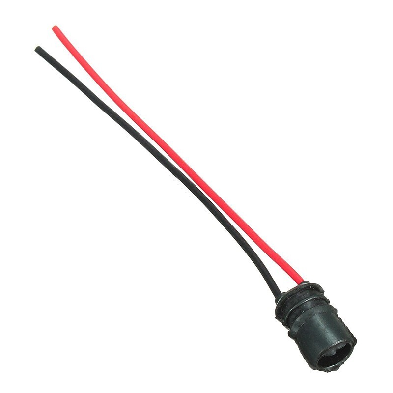 F-Type Rubber Car Auto Light Bulb Round Socket Lamp Holder Base Connector