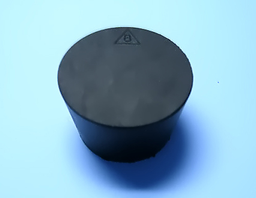 SIZE 8 BLACK RUBBER STOPPERS  (COUNT 1)
