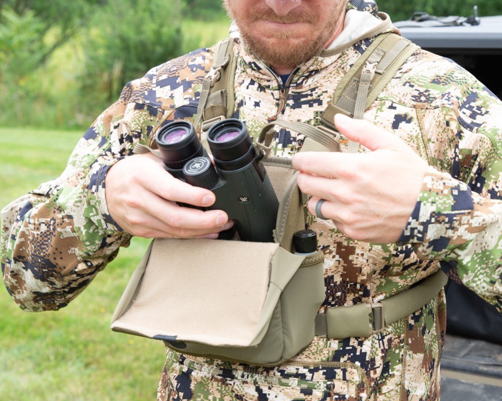 Elevation HUNT Encompass Bino Harness Ambush Green
