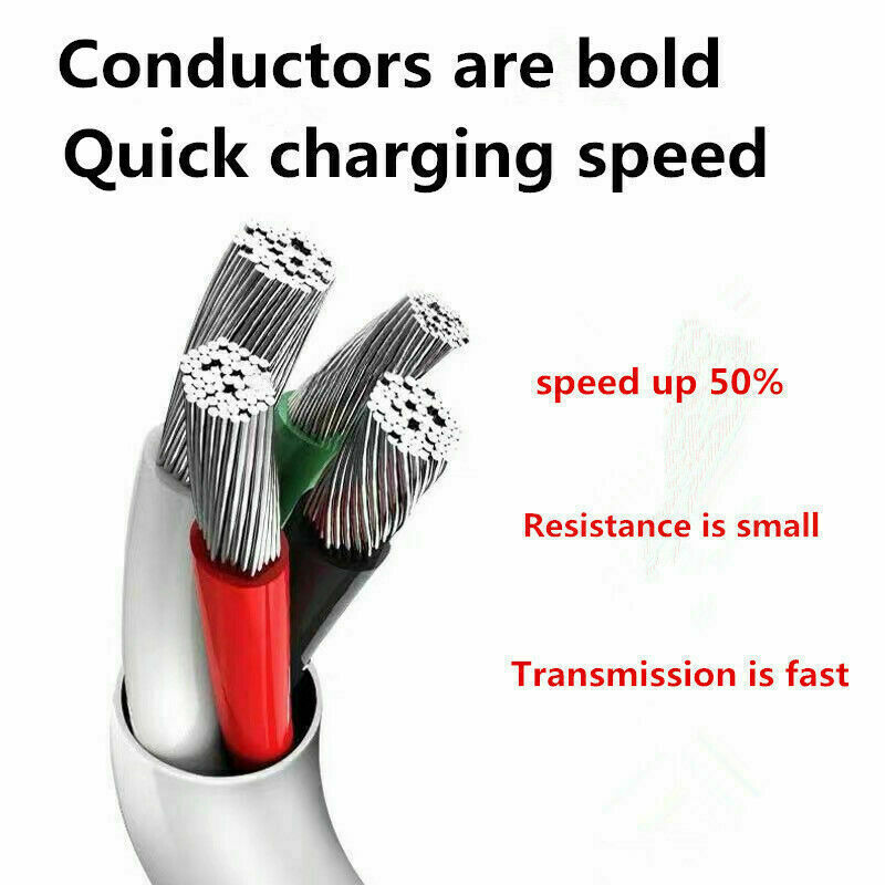 USB C Type C Fast Data Charging Cable For Samsung LG Phones Tablets Android