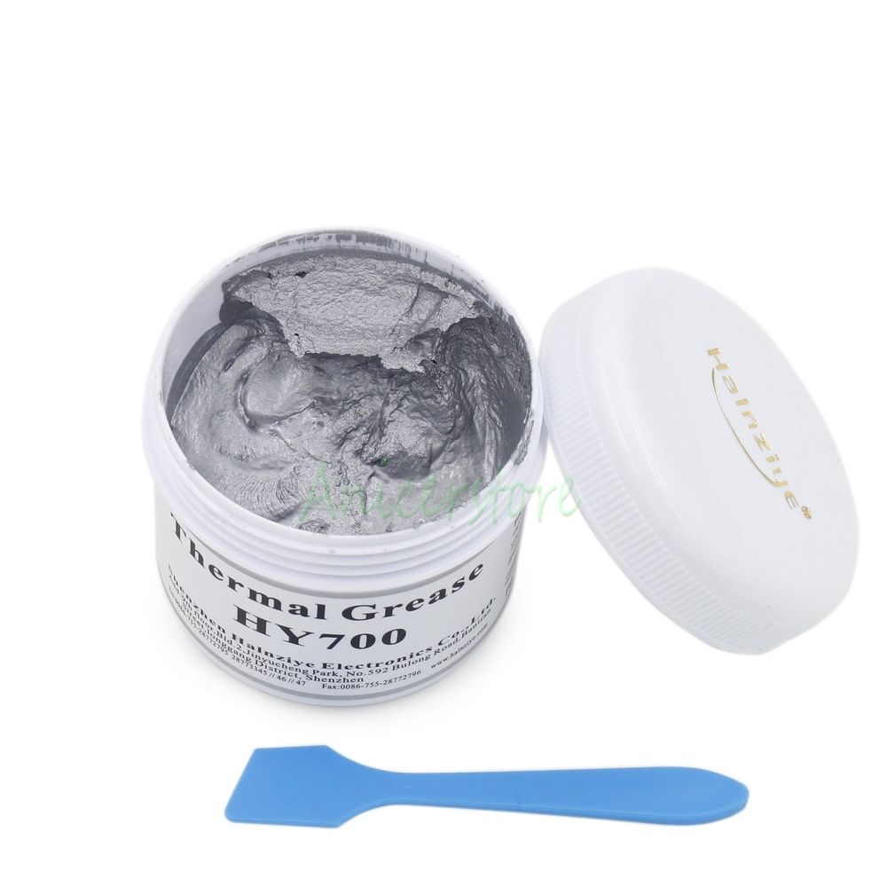 2pcs 100g Silver + Gold Silicone Compound Thermal Conductive Grease Paste CPU