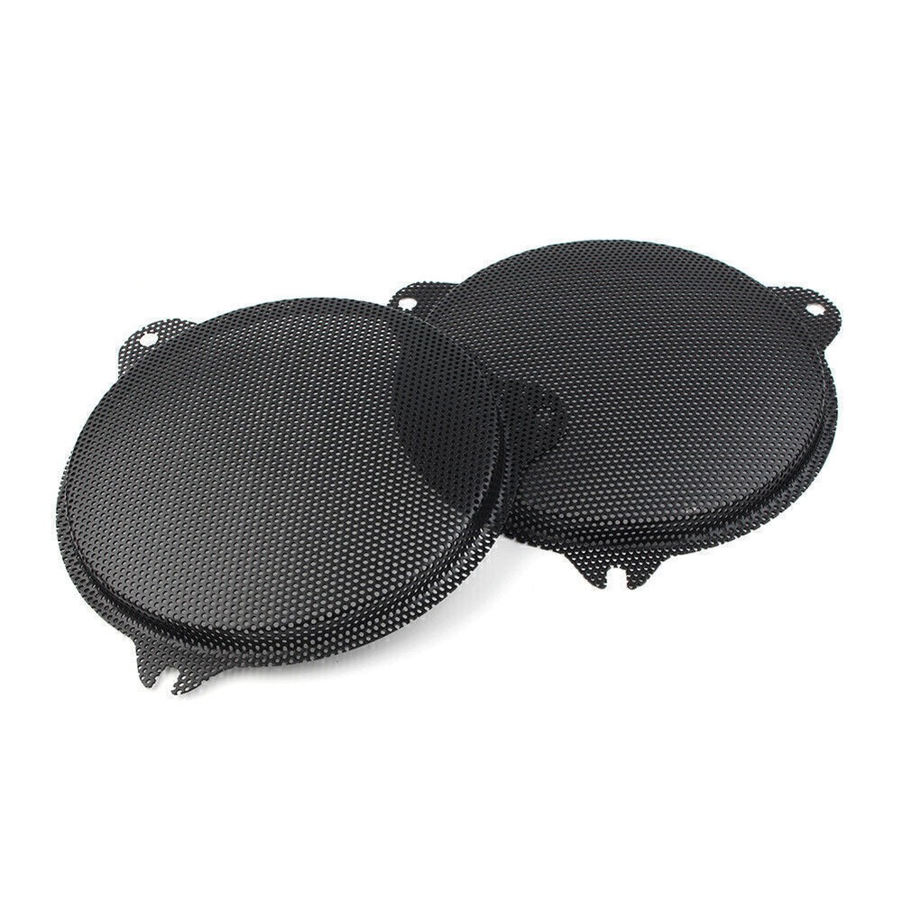 Front Mesh Speaker Grills Black for Harley Davidson Electra Glide 2014-2018 2pcs