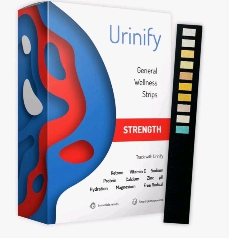 Urinify General Wellness Strips STRENGTH Smartphone Powered 6 Strips