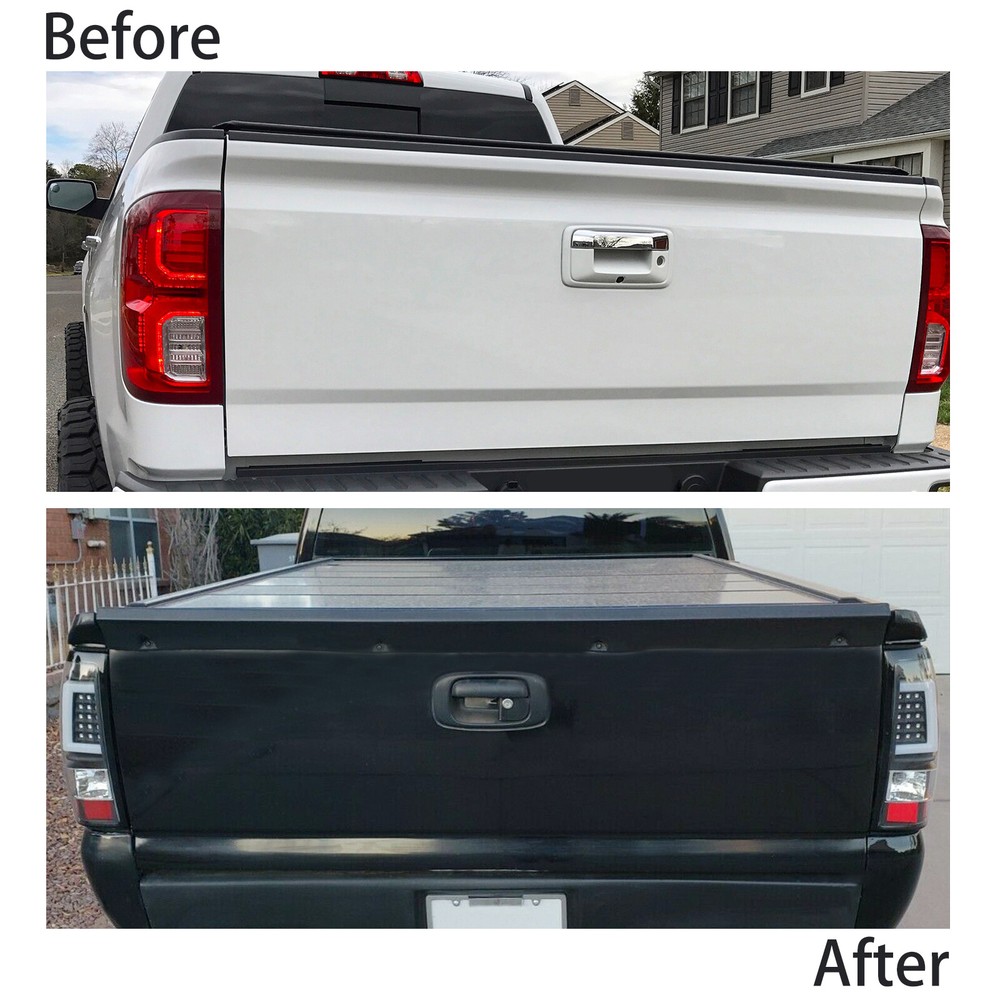 For 07-14 Chevy SS Silverado Rrear Tailgate Top Protector Spoiler Cap Cover