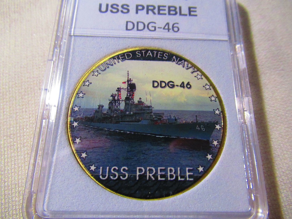 US NAVY - USS PREBLE (DDG-46) Challenge Coin