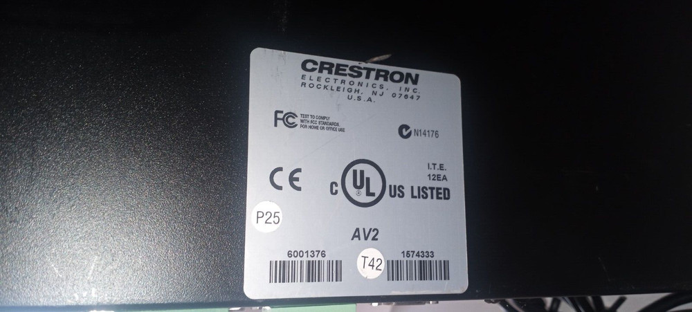 RACK MOUNT CRESTRON AV2 AUDIO CONTROL PROCESSOR, USA; FOR HOME OR OFFICE, GREAT!