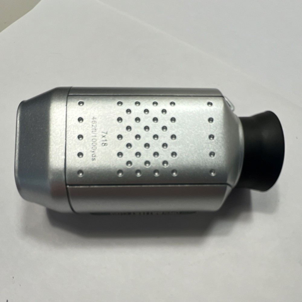 Golf Rangefinder 7X18 Silver Black Mode & Adjustment Buttons 7X Magnification