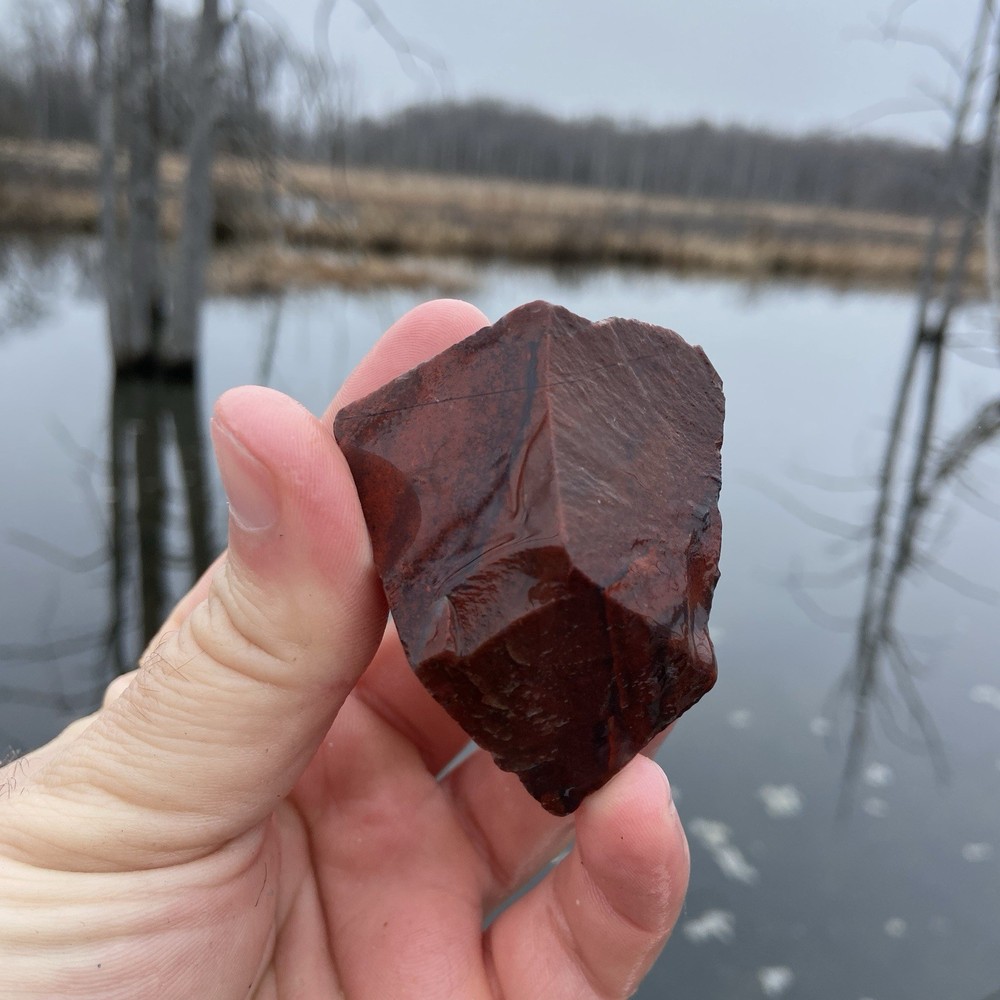 Deep Red Jasper Lapidary Rough 3.75 Oz