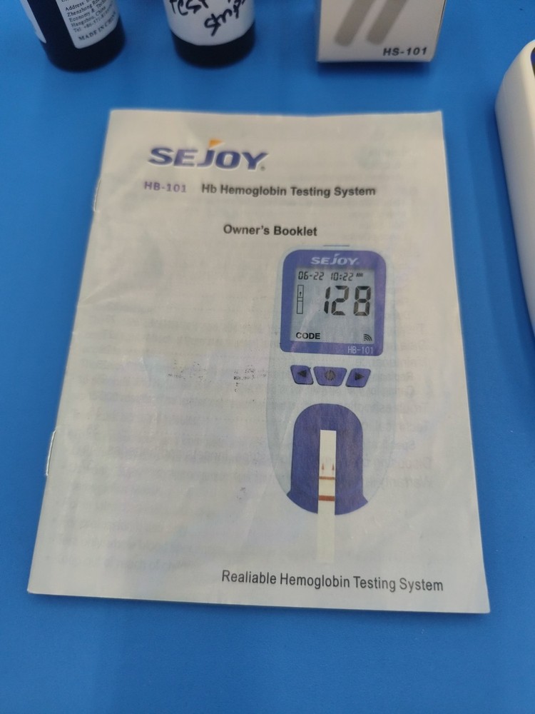 Sejoy HB-101 Hb Hemoglobin Testing system