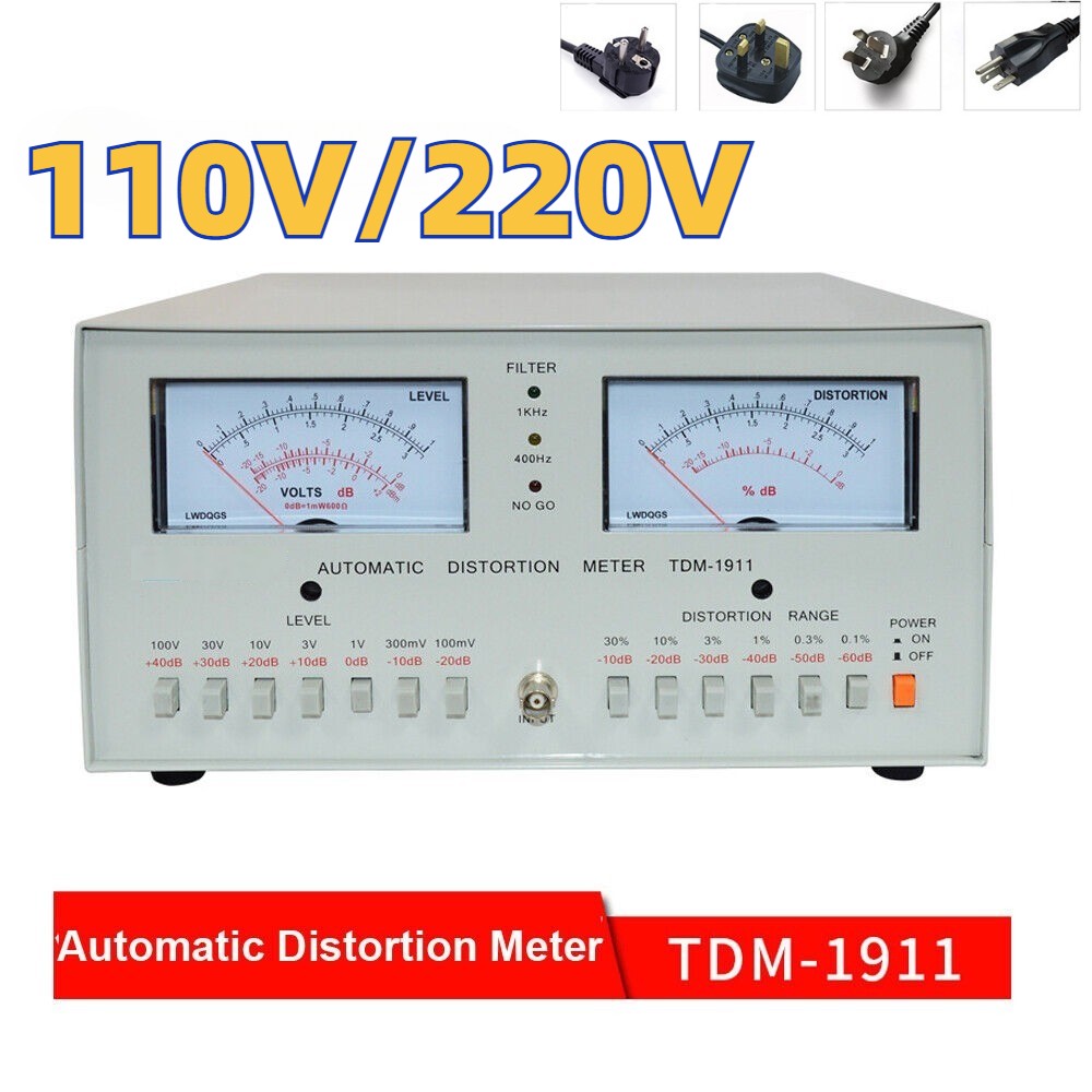 TDM-1911 Automatic Distortion Meter 0.01%-30% Audio Signal Distortion Analyzer