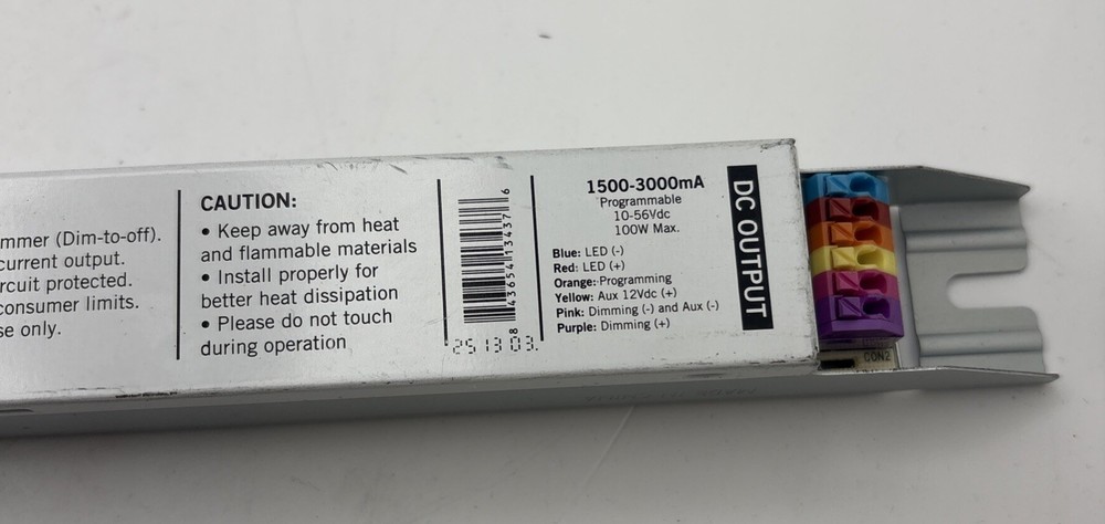 Keystone KTLD-100-UV-SC3000-56-VDIM-U4 LED Driver 100W USB Programmable