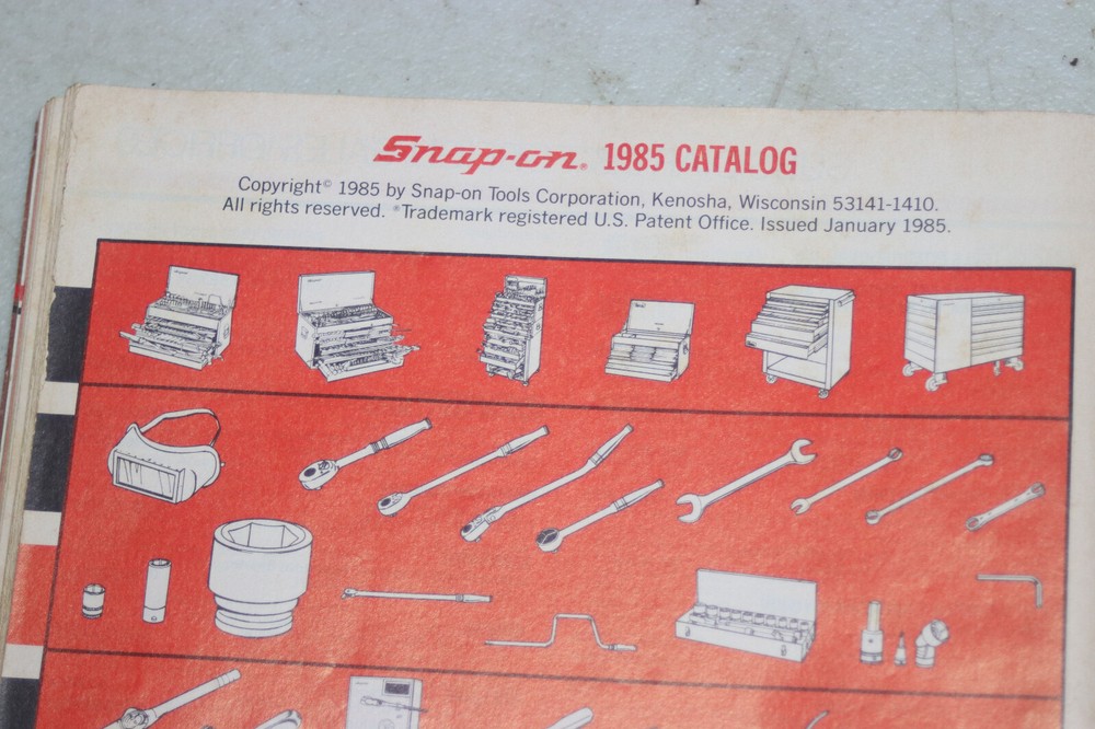 Snap On Tools Catalog 1985 With Price List