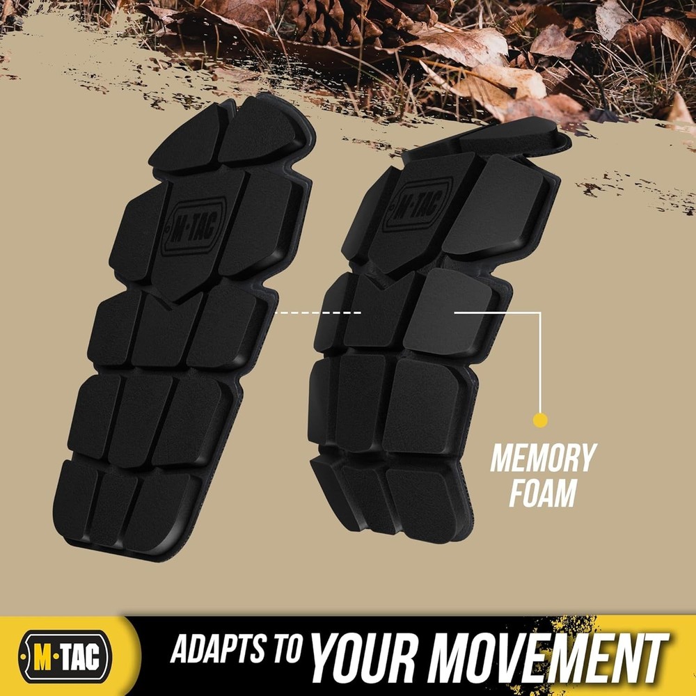 Memory Foam Knee Pad Inserts - Lightweight & Adjustable for Work & Tactical Use