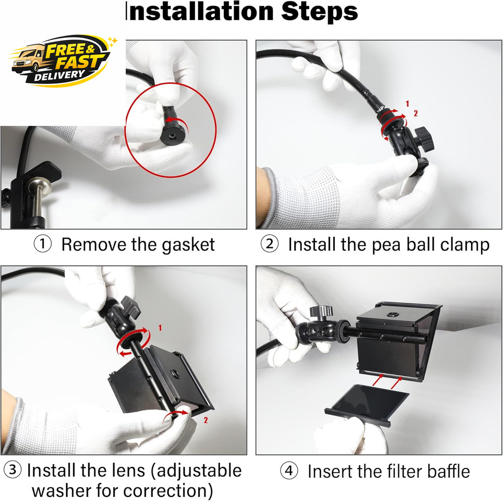 Camera Lucida Drawing Tool,Multi-Angle Fixture,Adjustable Pea Jig Projector Can