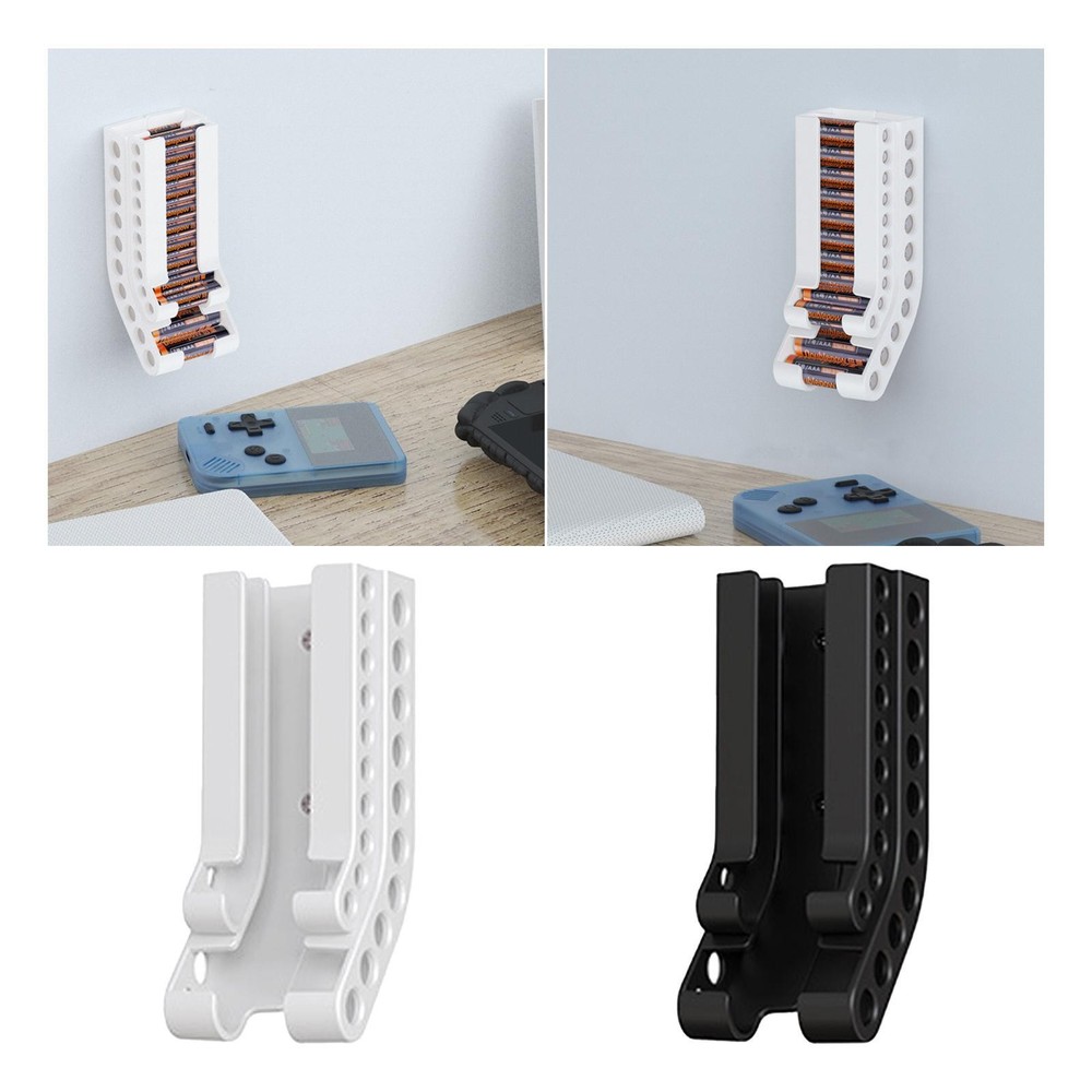 AA & AAA Combo Battery Organizer Container Stable Display Rack Storage Organizer