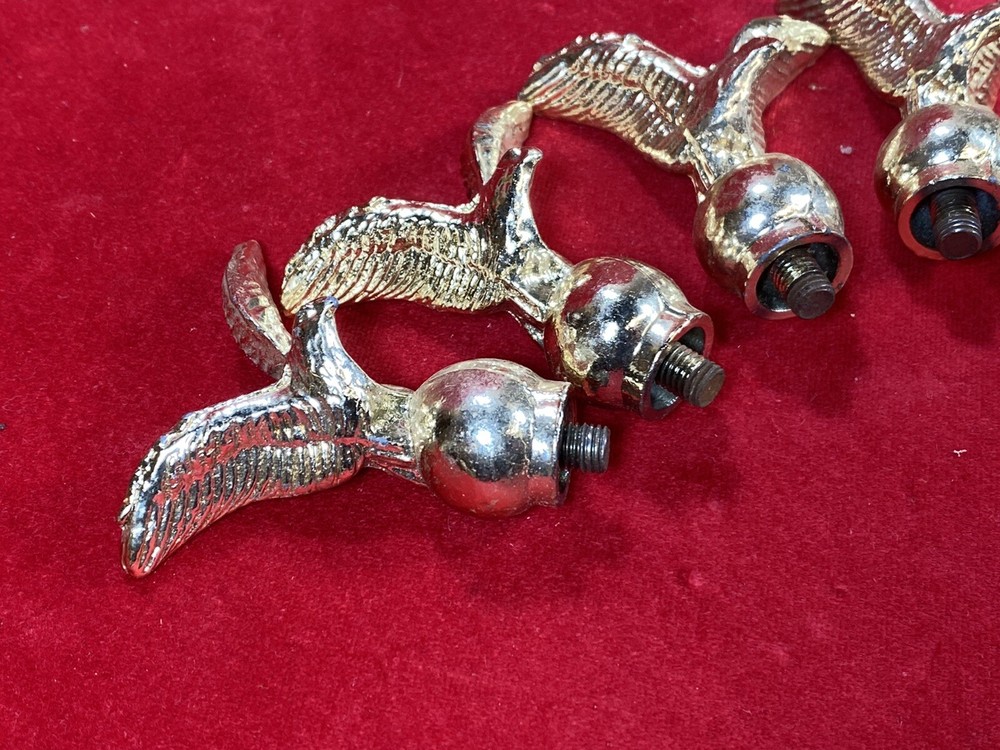 5 Vintage EAGLE FINIALS ~ Trophy, Award, Presentation Accent, Diecast, NOS