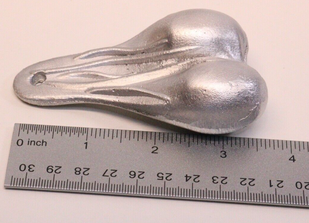 HAND POURED ALUMINUM Bull Nuts! Bolas De Toro! 4" 3 Oz
