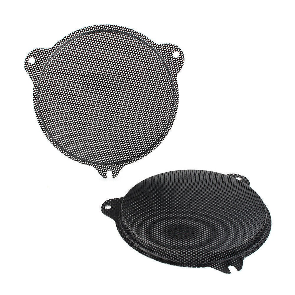 Front Mesh Speaker Grills Black for Harley Davidson Electra Glide 2014-2018 2pcs