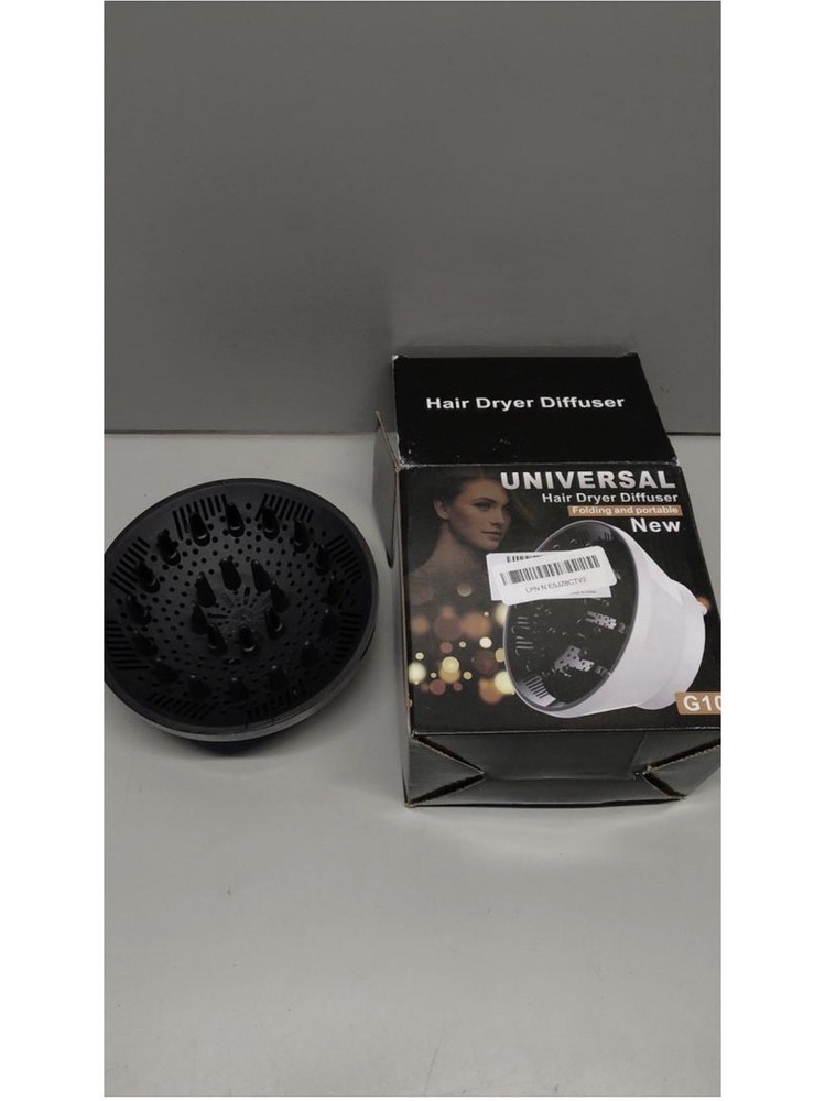 Universal Diffuser Attachment Collapsible Black Fits 1.5-3.2 in Blow Dryers
