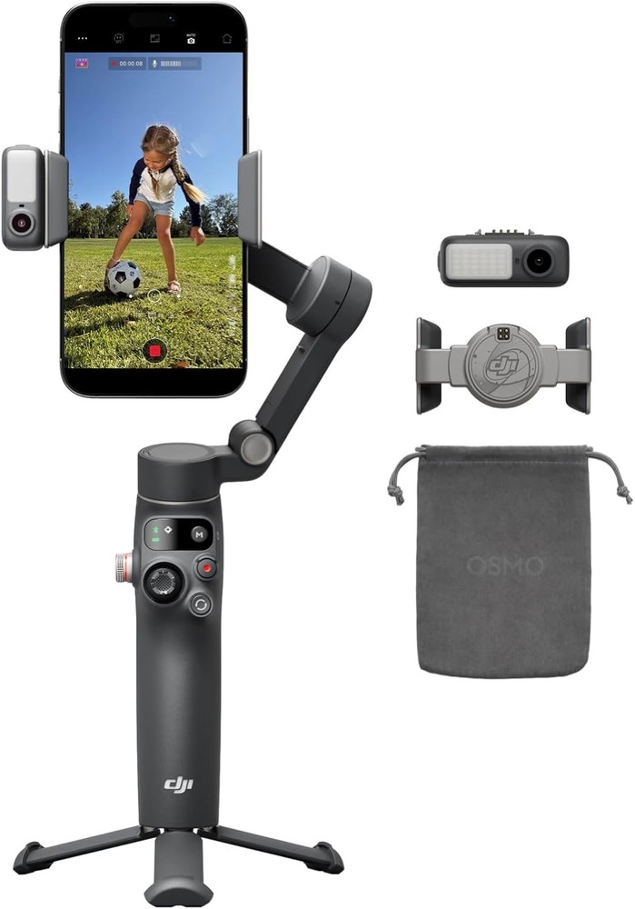 DJI Osmo Mobile 8 Smartphone Gimbal Stabilizer Tracking 360° Pan Rotation USED